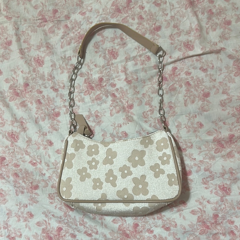 Floral Beige Women's Bag